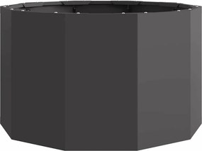 vidaXL Γλάστρα Μαύρο 60 x 60 x 35 cm Ατσάλι
