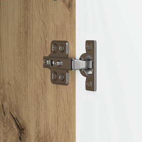 vidaXL Πλαϊνό γραφείο Artisan Δρυς 66 x 34,5 x 90 εκ