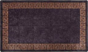 vidaXL Χαλί Πλενόμενο Μαύρο / Χρυσό 190 x 300 εκ.