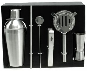Σετ για Κοκτέιλ 6 τεμαχίων με Shaker Kinghoff KH 1392, Ανοξείδωτο Ατσάλι