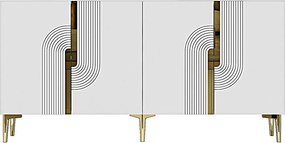 Κονσόλα Λευκό / Χρυσό GACE 150x32x75
