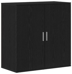 vidaXL Πλαϊνό γραφείο Μαύρη δρυς 79 x 38 x 80 εκ. Επεξεργασμένο ξύλο