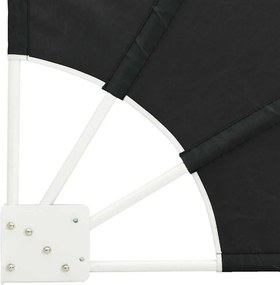 vidaXL Αδιάφανο σκίαστρο μπαλκονιού 140 x 140 cm Πολυεστέρας Ανθρακί