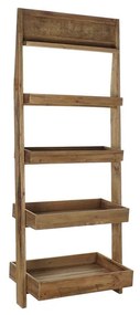 Ράφια DKD Home Decor Φυσικό Ανακυκλωμένο ξύλο 4 Ράφια (80 x 50 x 200 cm)
