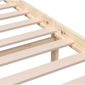 vidaXL Πλαίσιο Κρεβατιού 150 x 200 εκ. Μασίφ Ξύλο King Size