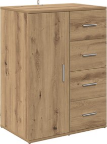 vidaXL Πλαϊνό γραφείο Artisan Oak 59 x 39 x 80 εκ. Επεξεργασμένο Ξύλο