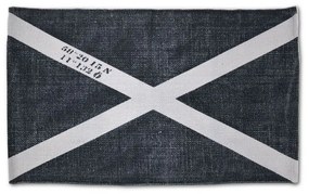 Πατάκι Μπάνιου Indigo Flag Anthracite Down Town 60X90 100% Βαμβάκι