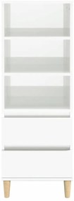 vidaXL Ντουλάπι Γυαλιστερό λευκό 40x36x110 εκ. από Επεξεργασμένο Ξύλο