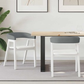 vidaXL Καρέκλες φαγητού 2 pcs Λευκό 54 x 57 x 73 εκ