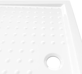 vidaXL Βάση Ντουζιέρας με Σχέδιο Τάπας Λευκή 80 x 100 x 4  εκ. από ABS