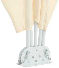 vidaXL Σκίαστρο Βεράντας Πλαϊνό Πτυσσόμενο Κρεμ 300 x 150 εκ.