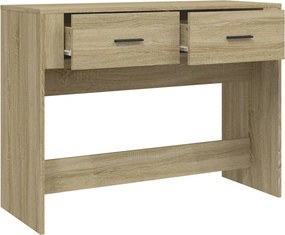 vidaXL Τραπέζι Κονσόλα Sonoma Δρυς 100x39x75 εκ. Επεξεργασμένο Ξύλο