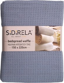 Κάλυμμα κρεβατιού πικέ σε χρώμα γκρι 220x240