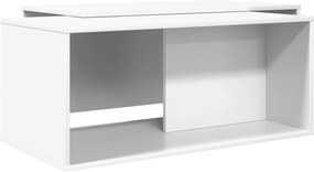 vidaXL Σετ Τραπεζιού Για Καφέ 2 pcs Λευκό Επεξεργασμένο ξύλο