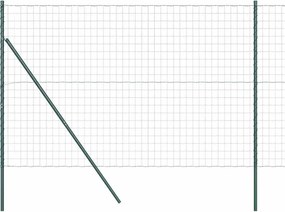 vidaXL Ευρωπαϊκή Στήριξη Φράχτη 10 x 1,6 m PVC-Επικαλυμμένο Ατσάλι