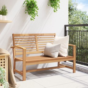 vidaXL Παγκάκι κήπου Φυσικό 110 x 64 x 76.5 εκ Μασίφ ξύλο teak