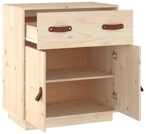 vidaXL Ντουλάπι 65,5 x 40 x 75 εκ. από Μασίφ Ξύλο Πεύκου