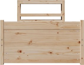 vidaXL Πλαίσιο Κρεβατιού Κεφαλάρι 75x190εκ. Μασίφ Πεύκο