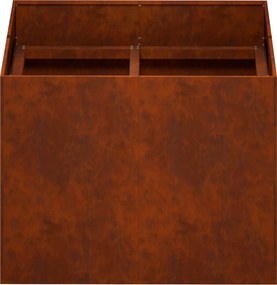vidaXL Γλάστρα Κήπου Σκ rusty 80 x 80 x 60 εκ.