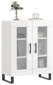 vidaXL Ντουλάπι Γυαλιστερό Λευκό 69,5x34x90 εκ. Επεξεργασμένο Ξύλο
