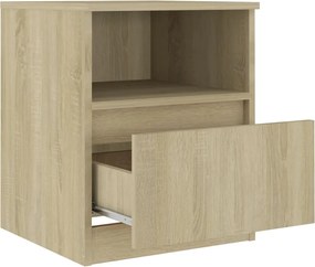 vidaXL Κομοδίνο Sonoma Δρυς 40 x 40 x 50 εκ. από Επεξ. Ξύλο