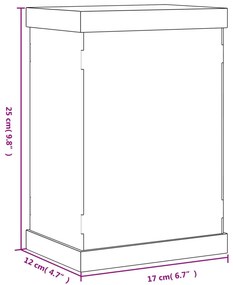 vidaXL Κουτί Βιτρίνα Διάφανο 17x12x25 εκ. Ακρυλικό