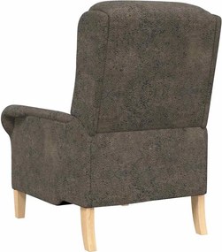 vidaXL Πολυθρόνα Σκούρο γκρι 76 x 94 x 102 εκ. Τεχνητό Δέρμα