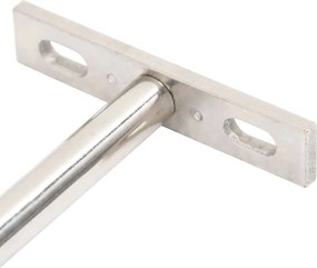 vidaXL Πλωτά στηρίγματα ραφιών 12 τεμ. Ø10x150 χιλ. Ανθρακοχάλυβας