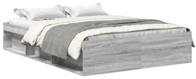 vidaXL Πλαίσιο Κρεβατιού Γκρι Sonoma 160 x 200 εκ.