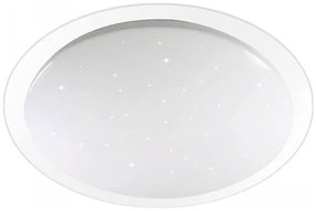 V-TAC Πλαφονιέρα Οροφής LED 72W 230V 360° 7200lm IP20 Ø670x80mm Πλαστική Στρογγυλή Starry Cover με Εναλλαγή Χρωμάτων &amp; Χειριστήριο Dimmable 2114951