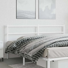 vidaXL Ανταλλακτικό κεφαλάρι Λευκό 200 εκ. Μεταλλικό
