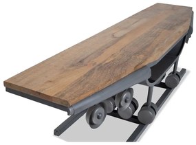 WINGS TV STAND GUNMETAL ΦΥΣΙΚΟ 188x44xH44cm - 05-0742 - 05-0742