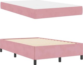 vidaXL Σκελετός Κρεβατιού Ροζ 120 x 200 cm ύφασμα