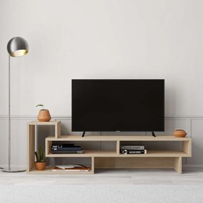 Έπιπλο τηλεόρασης Tetra Megapap χρώμα φυσικό οξιάς 136,7x40x42εκ.-GP037-0172,2