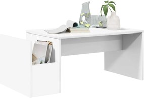 vidaXL Τραπεζάκι σαλονιού Λευκό 90 x 45 x 35 cm Επεξεργασμένο ξύλο