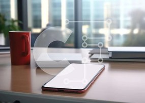 Intra Συλλεκτικό Ξύλινο Παζλ Plywood  4mm - Γραφείο με βιβλία, κινητό τηλέφωνο και φλιτζάνι καφέ Σε Ξύλινο Κουτί - Διαστάσεις Puzzle: 10x10 cm – 25 κομμάτια