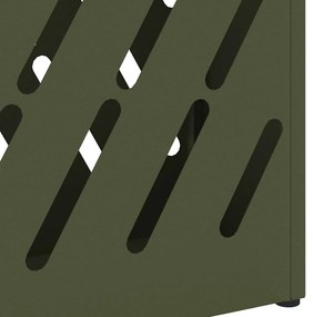 vidaXL Σχέδιο & βάση αποθήκευσης Λαδί 28 x 12 x 41 εκ Ατσάλι