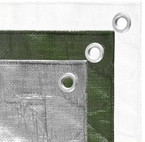 vidaXL Μουσαμάς Γκρι 180 γρ./μ.² 4x8 μ. από HDPE