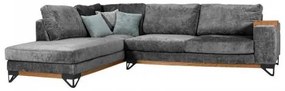 ΚΑΝΑΠΕΣ Fylliana Angelo ΑΡΙΣΤΕΡΗ ΓΩΝΙΑ ΣΚΟΥΡΟ ΓΚΡΙ 300x230x95 888-222-049