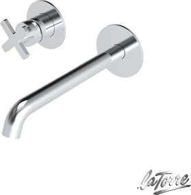 La Torre Elle Cross Chrome 38032 – Εντοιχιζόμενη μπαταρία νιπτήρα