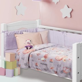 Κουβέρτα Βρεφική 4764 Fleece Pink-Lila Das Home Cradle 110x150cm Πολυέστερ