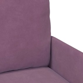 vidaXL Καναπέδες με μαξιλάρι 110cm Μοβ Κόντρα πλακέ