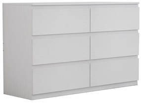 Συρταριέρα Cindy  6 συρταριών λευκό 120x40x75εκ Model: 230-000009