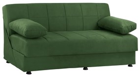 BED SOFA FOREST GREEN VELVET 3-SEAT EGE 1214  192x74x82H cm