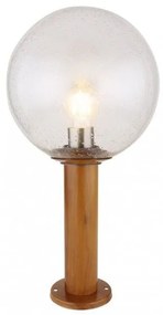 Επιδαπέδιο Φωτιστικό Κολώνα 1xΕ27 Καφέ 50cm IP44 Ossy 31862W Globo Lighting 31862W Καφέ