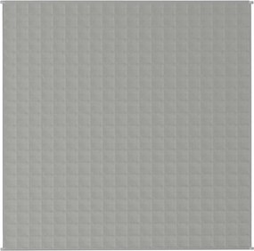 vidaXL Κουβέρτα Βαρύτητας Γκρι 200 x 200 εκ. 13 κ. Υφασμάτινη