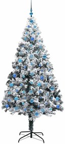 vidaXL Τεχνητό Χριστουγεννιάτικο Δέντρο με 300 LED Λευκό 210 cm