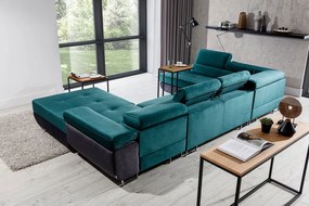 Γωνιακός καναπές Romeo-Αριστερή-Gkri-Petrol