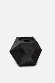 Stewehome Κερί από μέταλλο Μαύρο 10x10x8.5 cm
