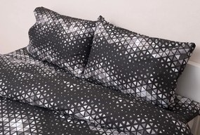 Σετ Σεντόνια Υπέρδιπλα με Λάστιχο 160x200+25 Κάρτερ Ανθρακί Viopros